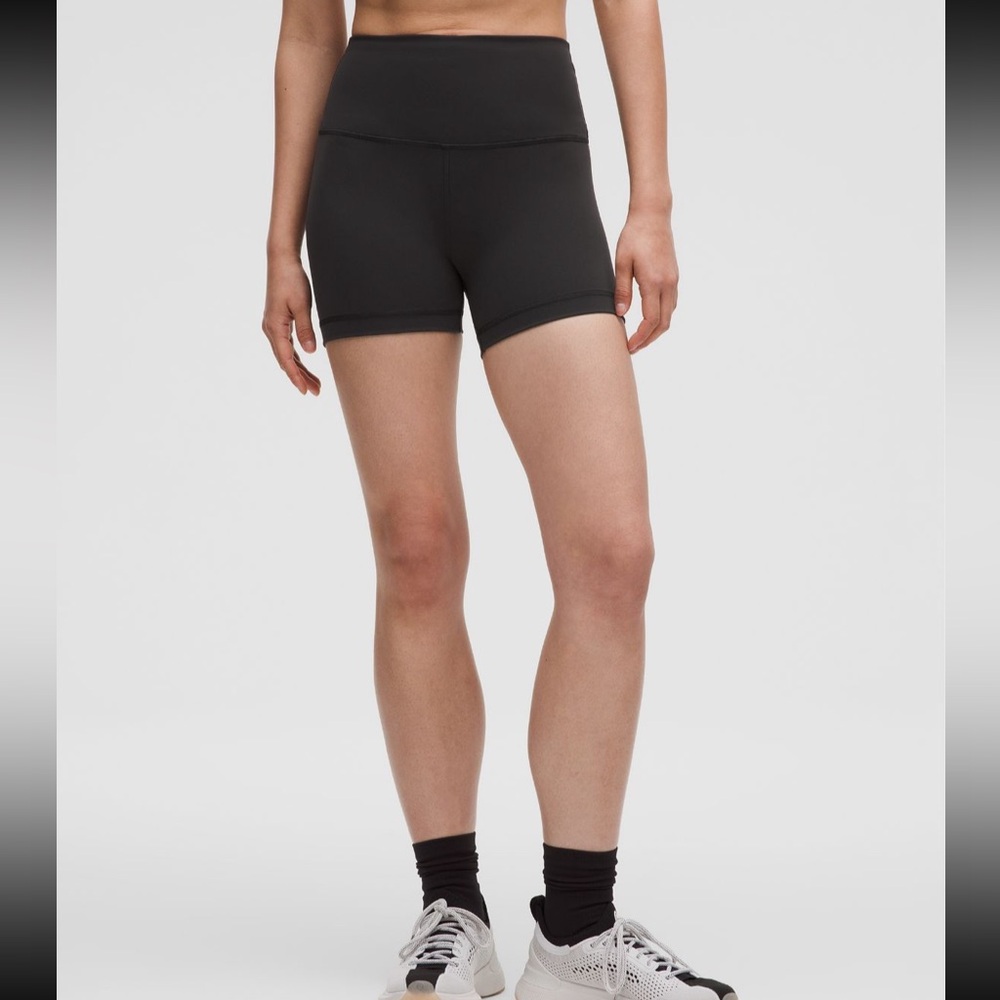 Lululemon Black High-Waisted bike shorts